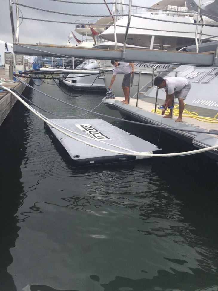 Portable Inflatable Floating Dock Platform
