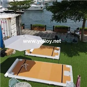 Yacht Dock oppblåsbar flytende plattform