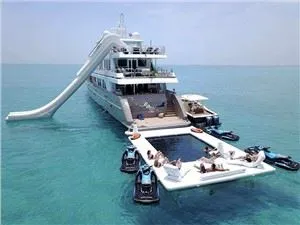 Custom Beach Club Sea Pools oppblåsbar
